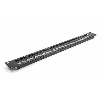 1U 19 Inch Blank Fiber Optic Adapter Panels SC Simplex Or LC Duplex Type 24 Ports