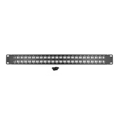 1U 19 Inch Blank Fiber Optic Adapter Panels SC Simplex Or LC Duplex Type 24 Ports