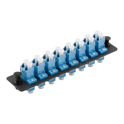 LC Adapter Panel 8 Port Fiber Patch Panel LC Duplex Single Mode Or Multimode Adapter