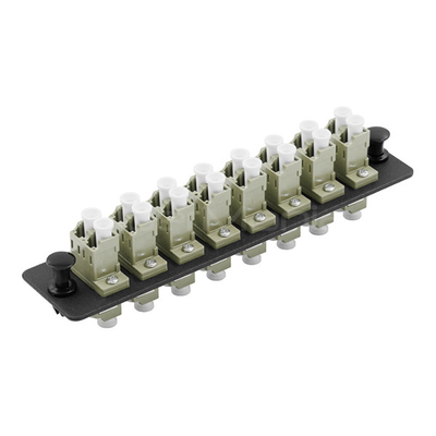 LC Adapter Panel 8 Port Fiber Patch Panel LC Duplex Single Mode Or Multimode Adapter