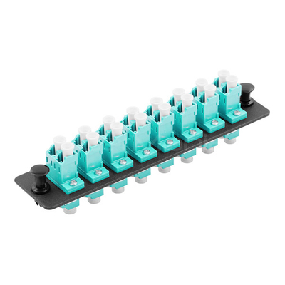 LC Adapter Panel 8 Port Fiber Patch Panel LC Duplex Single Mode Or Multimode Adapter