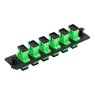 OEM SC Adapter Panel 6 Ports Loaded W/6 SC Single Mode Or Multimode Adapter LGX Patch Panel