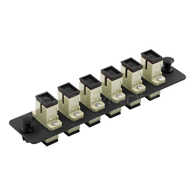 OEM SC Adapter Panel 6 Ports Loaded W/6 SC Single Mode Or Multimode Adapter LGX Patch Panel