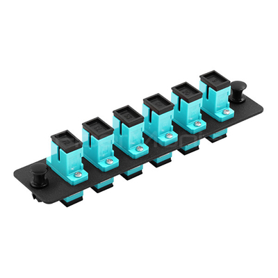 OEM SC Adapter Panel 6 Ports Loaded W/6 SC Single Mode Or Multimode Adapter LGX Patch Panel