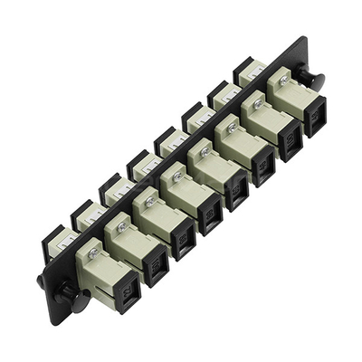 Fiber Optic Patch Panel 8 Port Loaded W/8 SC Single Mode Or Multimode Adapter