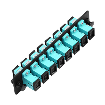 Fiber Optic Patch Panel 8 Port Loaded W/8 SC Single Mode Or Multimode Adapter
