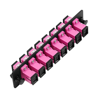 Fiber Optic Patch Panel 8 Port Loaded W/8 SC Single Mode Or Multimode Adapter