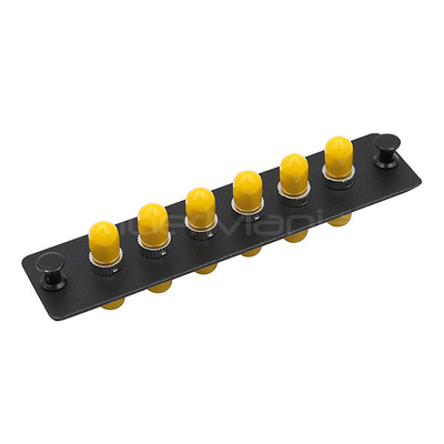6 Port Fiber Optic Adapter Panels Loaded W/6 ST Single Mode Or Multimode Adapter