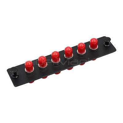 6 Port Fiber Optic Adapter Panels Loaded W/6 ST Single Mode Or Multimode Adapter