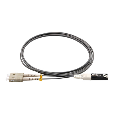 VF45 To SC UPC Fiber Optic Patch Cable Duplex 62.5/125 OM1 Multimode LSZH 2.0mm Grey