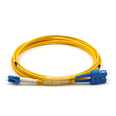 Duplex Fiber Optic Patch Cord Single Mode 9/125 OS2 LSZH Armored Patch Cable 3.0mm