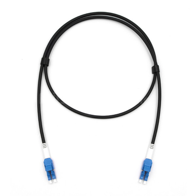 Uniboot Fiber Optic Patch Cable Single Mode OS2 LSZH 4.8mm Black