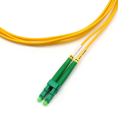 LC APC To SC APC Fiber Optic Cable Duplex Single Mode Fiber Patch Cable OS2 OFNR 2.0mm
