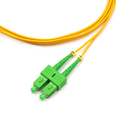 LC APC To SC APC Fiber Optic Cable Duplex Single Mode Fiber Patch Cable OS2 OFNR 2.0mm