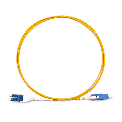 LC UPC Uniboot To SN UPC Single Mode Optical Fiber Cable OS2 OFNR Fiber Cable