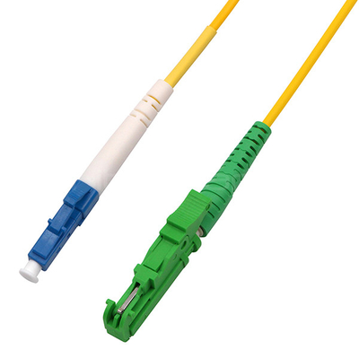 LC UPC to E2000 APC Patch Cord Simplex Fiber Optic Cable Single Mode OS2 OFNR 2.0mm