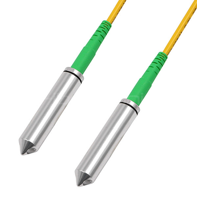 Pullable SC APC To SC APC Patch Cable Simplex Single Mode OS2 OFNR 3.0mm Yellow