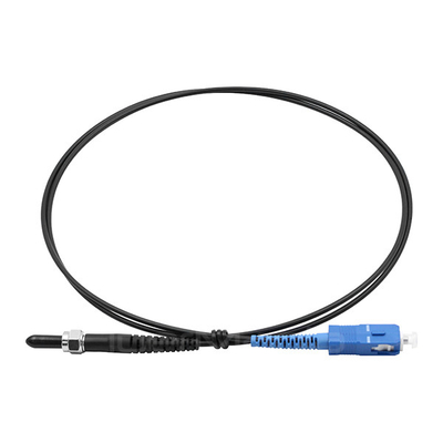 SMA905 to SC UPC Fiber Optic Patch Cable Simplex Single Mode OS2 OFNR 2.0mm Black