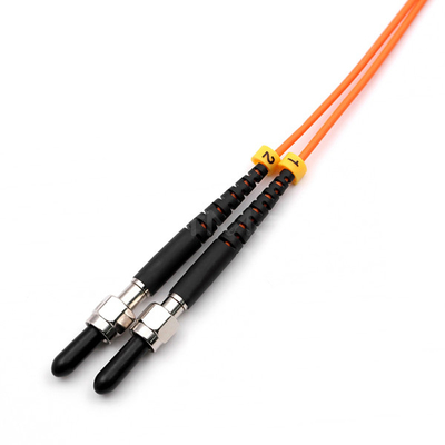 ST UPC To SMA905 Fiber Optic Patch Cable Simplex 62.5/125 OM1 Multimode OFNR 2.0mm Orange