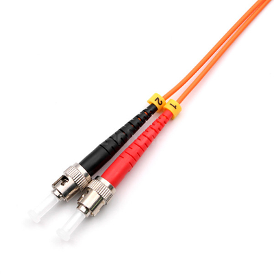 ST UPC To SMA905 Fiber Optic Patch Cable Simplex 62.5/125 OM1 Multimode OFNR 2.0mm Orange