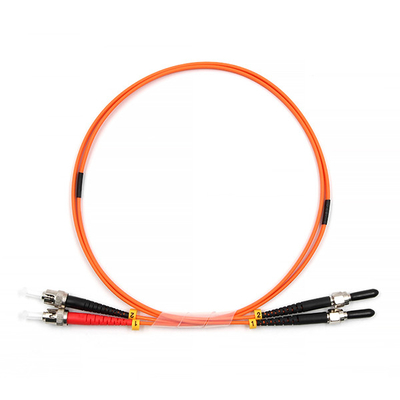ST UPC To SMA905 Fiber Optic Patch Cable Simplex 62.5/125 OM1 Multimode OFNR 2.0mm Orange