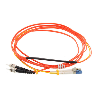 ST To LC OM1 Mode Conditioning OFNR Fiber Optic Patch Cable Orange