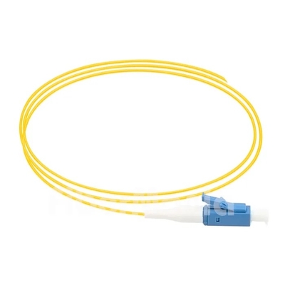 LC/UPC 0.9mm Simplex Single Mode Fiber Optic Pigtail Yellow Jacket