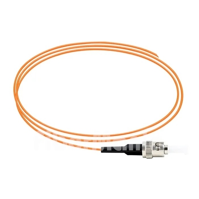 ST/UPC 0.9mm Simplex Multimode Fiber Optic Pigtail Orange Jacket