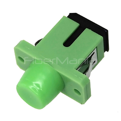 FC/APC Female To SC/APC Female Single Mode Simplex Fiber Optic Adapter – Square Flange