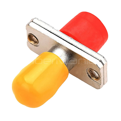 Rectangle FC To ST Single Mode Simplex Metal Fiber Optic Hybrid Adapter