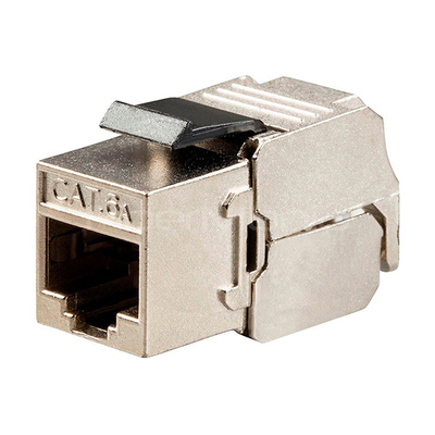 CAT.6A FTP Zinc Die-casting Toolless Keystone Jack Module 180 Degree Slim Type