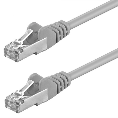 CAT.5E Booted Shielded (FTP) Ethernet Grey Jacket Network Patch Cable