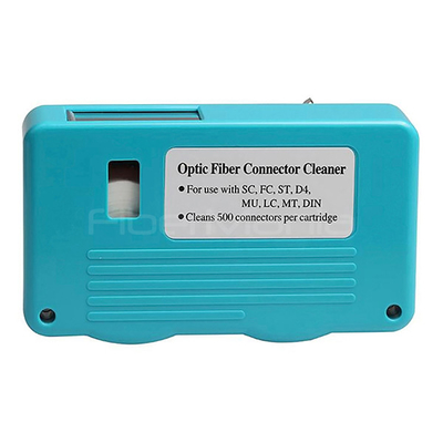 Blue Fiber Optic Cassette Cleaner Fiber Connector Cleaning Tools For LC/SC/ST/FC/MU/MPO/MTRJ