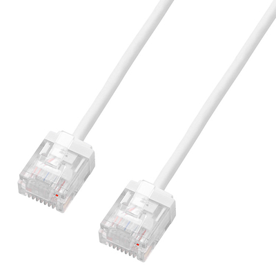 32AWG CAT.6 UTP Ultra Slim Ethernet Network Patch Cable With Extra Small Molded Plugs