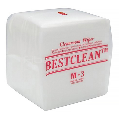 Fiber Cleaning Tools Nonwoven Cleanroom Wipes 250x250mm 100pcs/pack