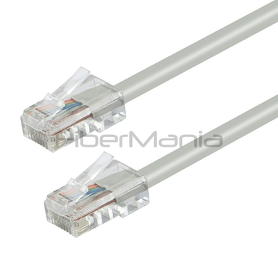 CAT.5E Non-booted Ethernet Patch Cable Grey with 24AWG Stranded Conductor