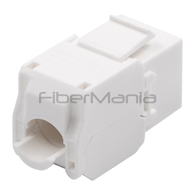 CAT.6A UTP Keystone Jack 180 Degree White Color Ethernet Modular Jacks