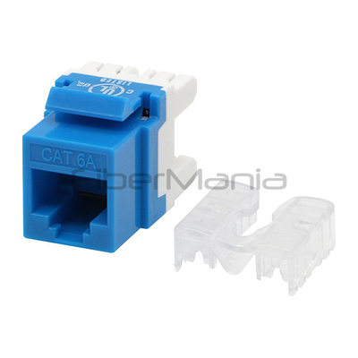 Short Body CAT.6A UTP Keystone Jack Blue Color Cabling Modular jacks