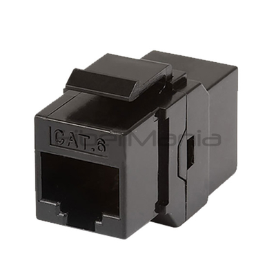Unshielded RJ45 Cat6 Inline Coupler Type Keystone Jack White Or Black ABS Housing