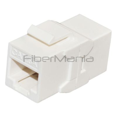 White CAT.6A UTP RJ45 Inline Coupler Keystone Type Wire Supported 22-32AWG Cable High Qualit