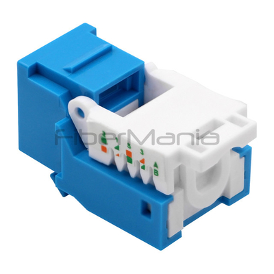 UL Listed CAT.6 UTP Toolless Keystone Jack Blue Wiring Modular Jacks
