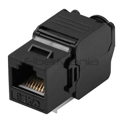 180 Degree CAT.6 Unshielded Keystone Jack Compatible with Cat6 Keystone Patch Panel