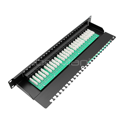 19inch 1U CAT.3 UTP Telephone Patch Panel 50 Ports Krone IDC