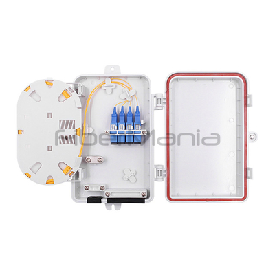 Full Loaded 4 Port SC Simplex Type Plastic Housing Fiber Optic Termination Box