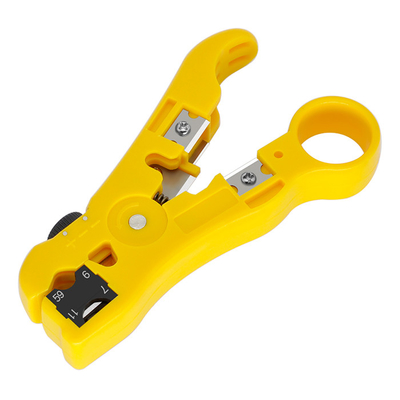 Universal Stripping Tool For Round and Flat RG59 RG6 RG7 RG11 Ethernet Coaxial
