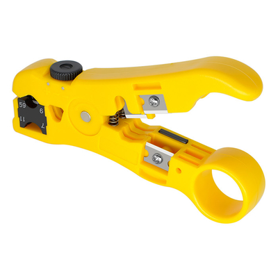 Universal Stripping Tool For Round and Flat RG59 RG6 RG7 RG11 Ethernet Coaxial
