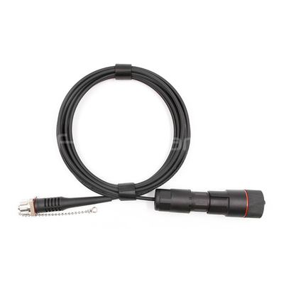 FPMDLC to ODC Socket Waterproof Fiber Optic Patch Cord 2 Cores 9/125 OS2 TPU Jacket 4.8mm