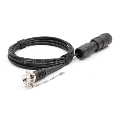 FPMDLC to ODC Socket Waterproof Fiber Optic Patch Cord 2 Cores 9/125 OS2 TPU Jacket 4.8mm