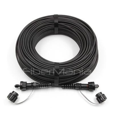 ODVA MPO To ODVA MPO FTTA Solutions 12 Cores 9/125 OS2 Armored Fiber Patch Cord LSZH Jacket