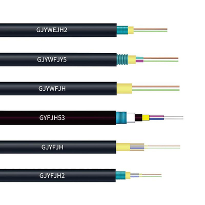 GJYWFJH Optical Fiber Cables Indoor / Outdoor Single Mode Armored Fiber Optic Cable